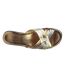 Lucia Womens/Ladies X Over Mule Sandals (Bronze/Pewter/Gold) - UTDF217