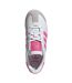 Childrens/kids Samoa Stripes Leather Trainers White Adidas-4
