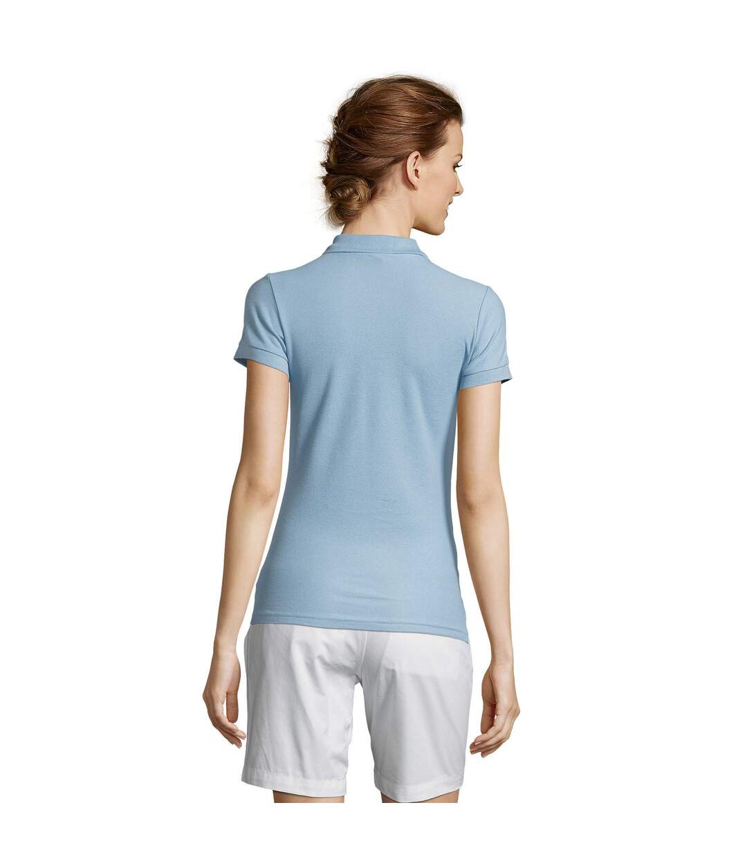 Polo People Femme Bleu Ciel SOLS-2