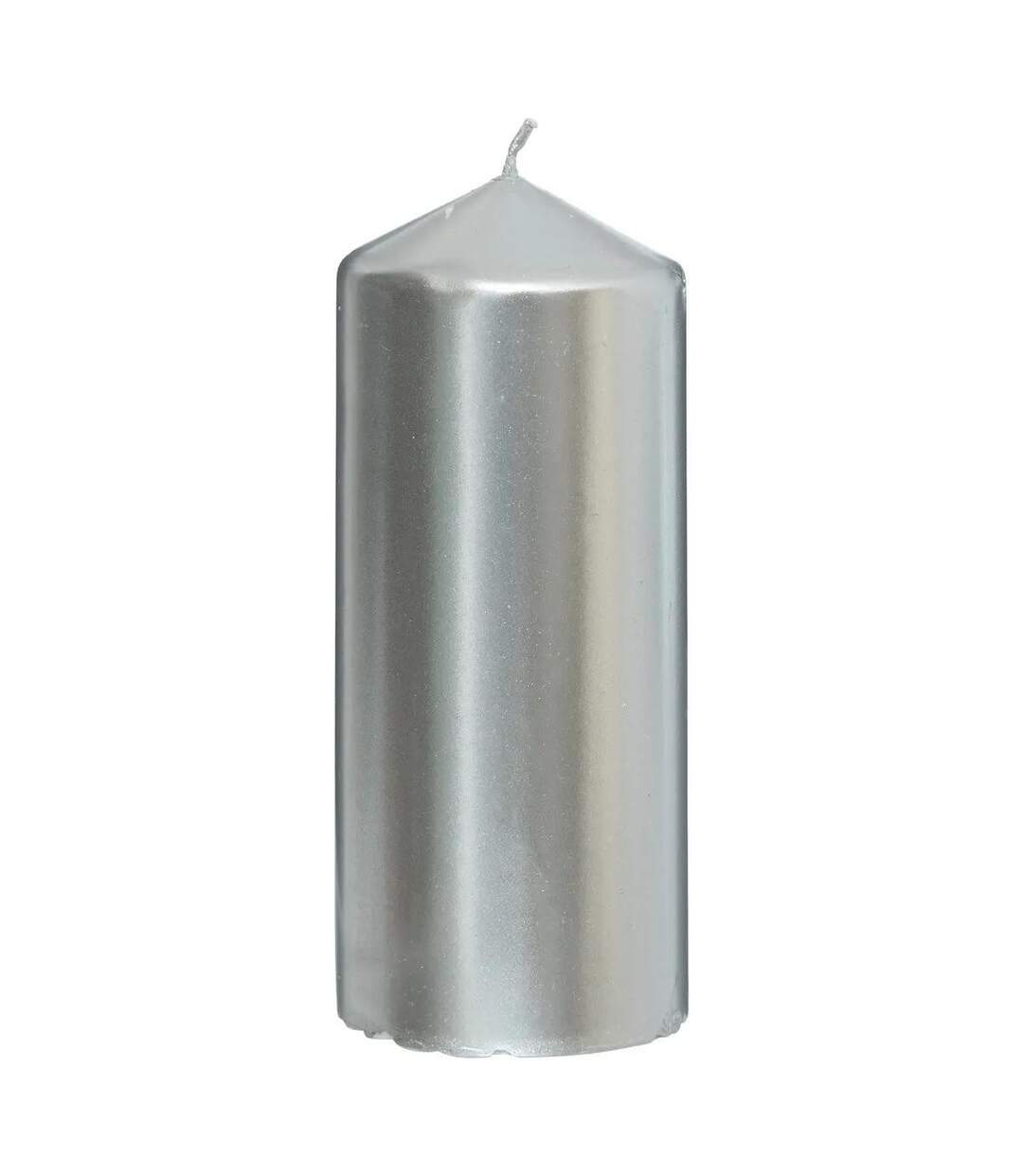 Lot de 4 bougies de l'Avent Satin 12cm Argent-5