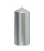 Lot de 4 bougies de l'Avent Satin 12cm Argent-5