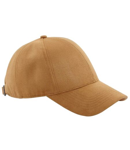 Casquette Unisexe Adulte En Faux Suède À 6 Panneaux Marron Beechfield