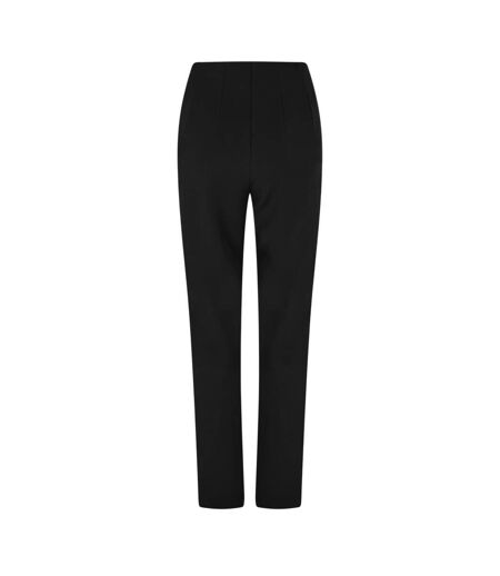 Womens/ladies Vivarone Straight Leg Slim Trousers Black Vila