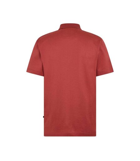 Mens Paras 365 Short-sleeved Polo Shirt Brown Boss