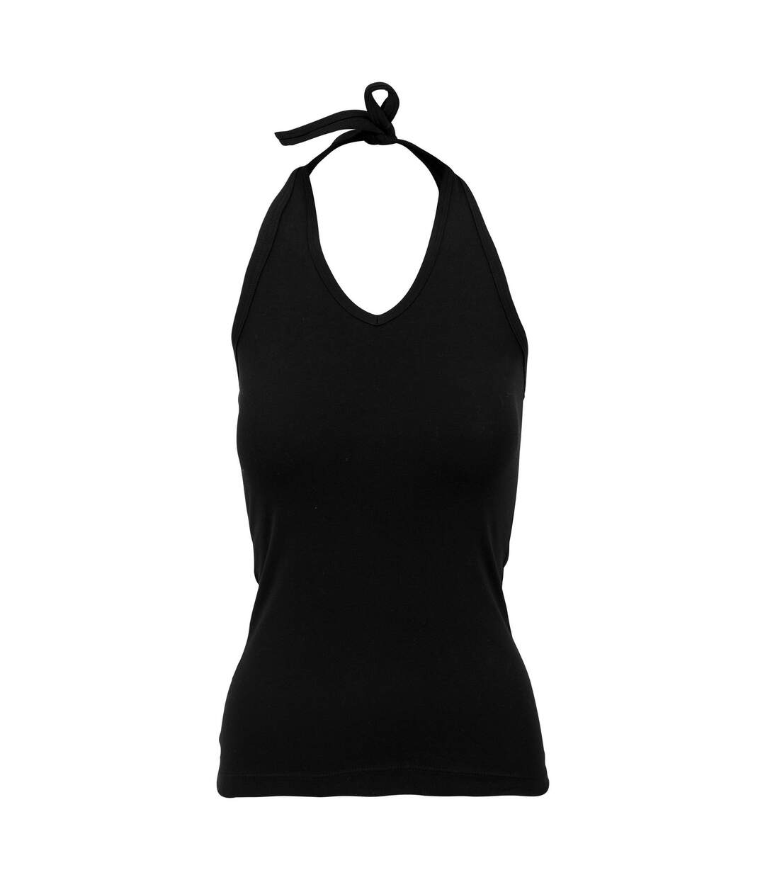 Haut Dos Nu Neckholder Femme Noir Build Your Brand-1