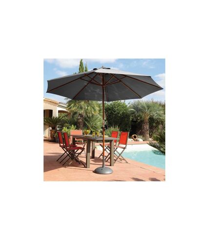 Parasol en bois 300 cm avec manivelle Holly