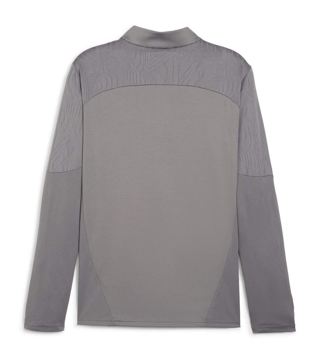 Mens Teamfinal Quarter Zip Training Fleece Top Iron Silver Puma-2