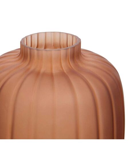 Vase en Verre Fumé Tigy 30cm Ambre