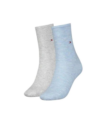 Chaussettes Femme Bleu Gris Tommy Hilfiger