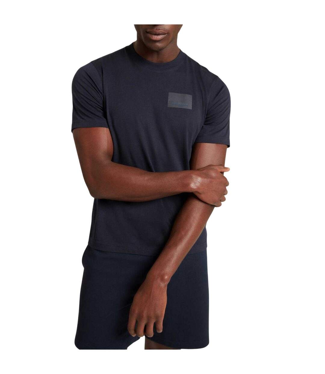 T-shirt Motif/style Logo Rectangulaire Homme Bleu Marine Ted Baker-4