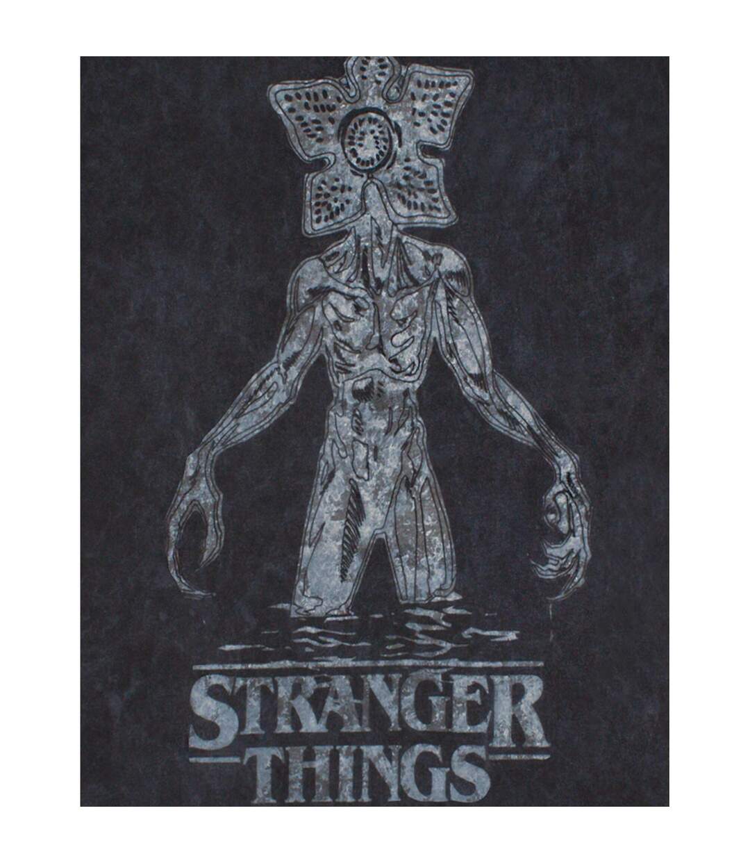Stranger Things Womens/Ladies Acid Wash T-Shirt (Charcoal)