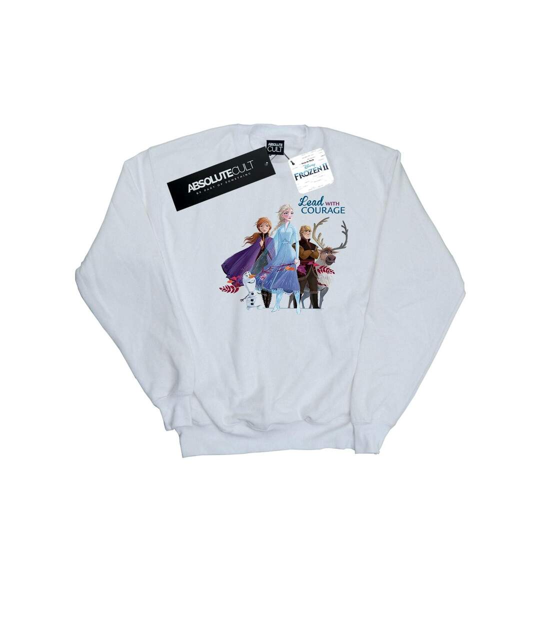 Disney Femmes/Les femmes Frozen 2 Lead With Courage Sweatshirt (Blanc) - UTBI18846-1