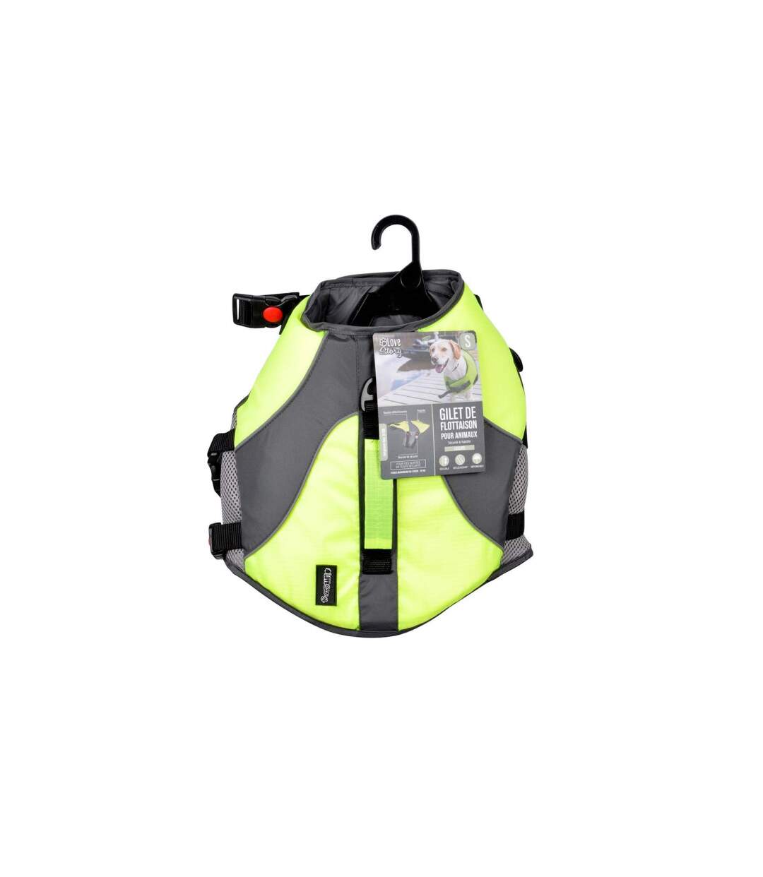 Gilet de Flottaison pour Chien Réfléchissant 43cm Jaune-2