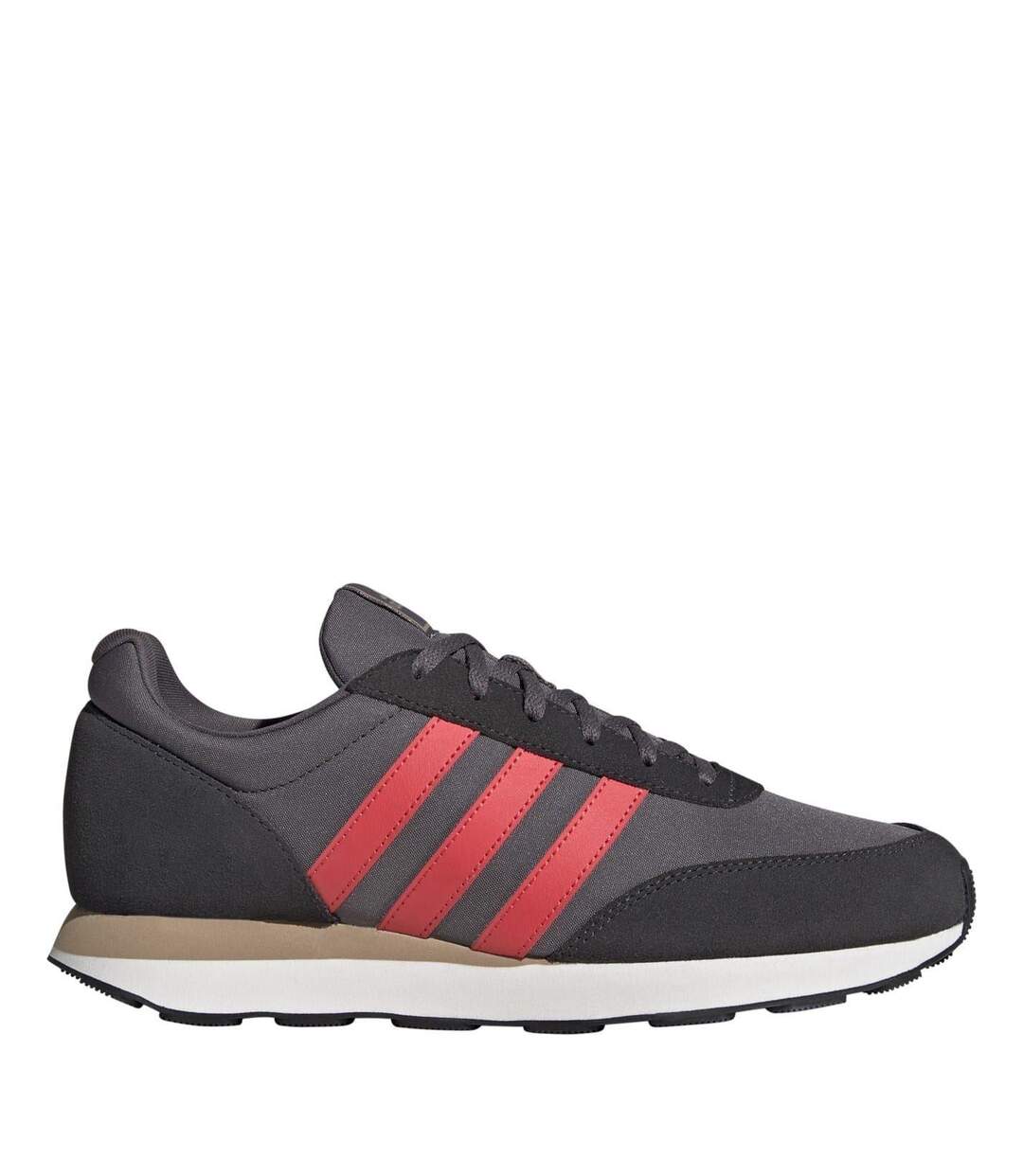 Baskets Motif/style À Rayures Run 60s 3.0 Homme Gris Rouge Carbone Adidas-1