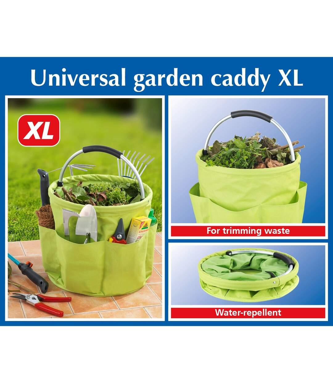 Sac de transport XL pour ustensiles de jardinage - Vert-4