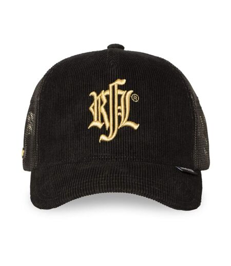 Casquette trucker en velours avec filet logo brodé Black Hole Sun Rock'n Free Life