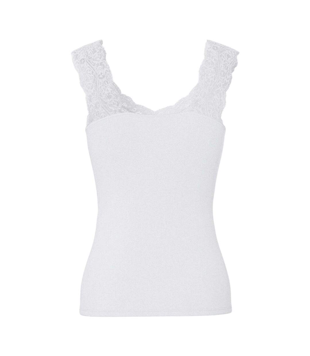 Débardeur Femme Blanc Vif Pieces-3