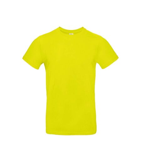 T-shirt #e190 Adulte Jaune Fluo Pixel B&C