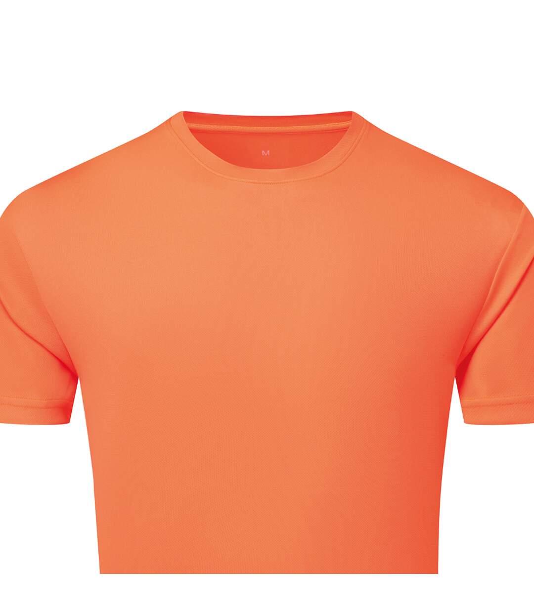 Mens Textured Recycled T-shirt Lightning Orange TriDri-2