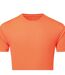 Mens Textured Recycled T-shirt Lightning Orange TriDri-2