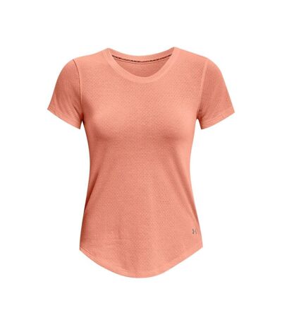 T-shirt streaker run femme rose Under Armour