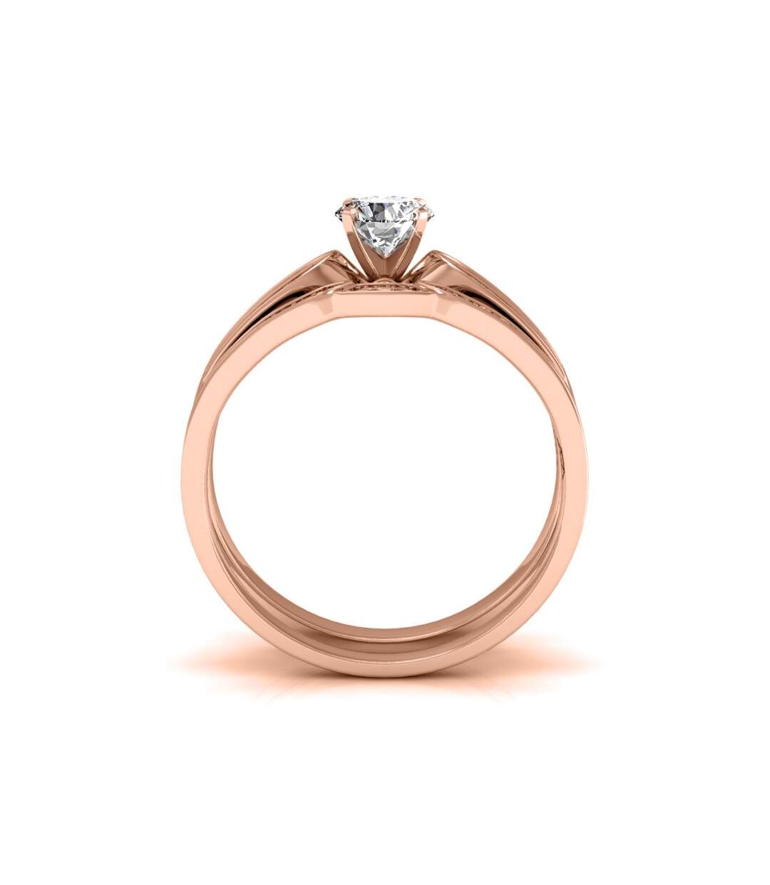 Bague Glamour Lock, Zircon Blanc-5