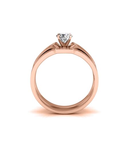 Bague Glamour Lock, Zircon Blanc