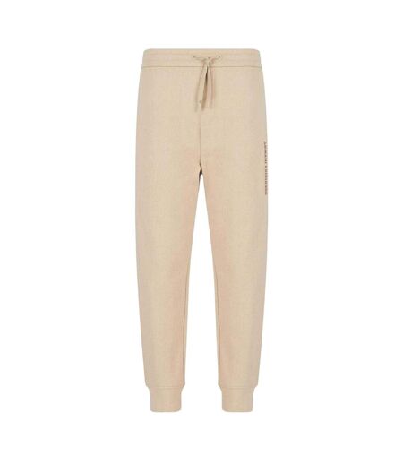 Mens Cotton Logo Trousers Beige Armani Exchange