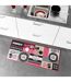 Tapis de Cuisine Digital Menu 50x120cm Rouge-4