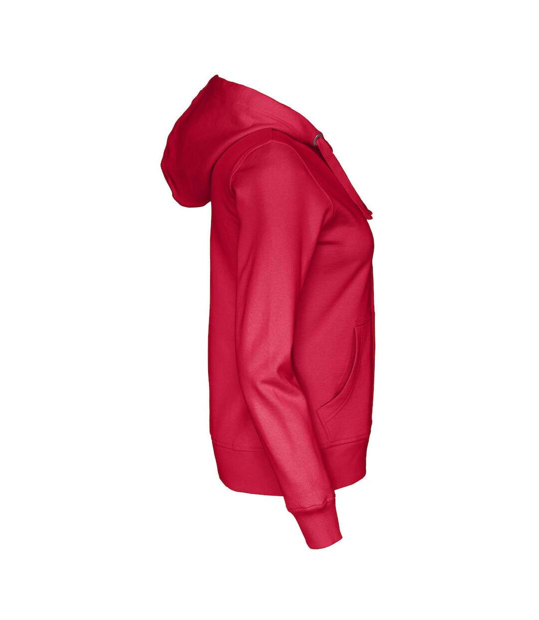 Cottover Womens/Ladies Full Zip Hoodie (Red)