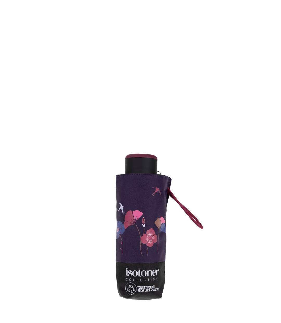 Isotoner Parapluie femme compact, solide, ultra déperlant, à ouverture manuelle-4
