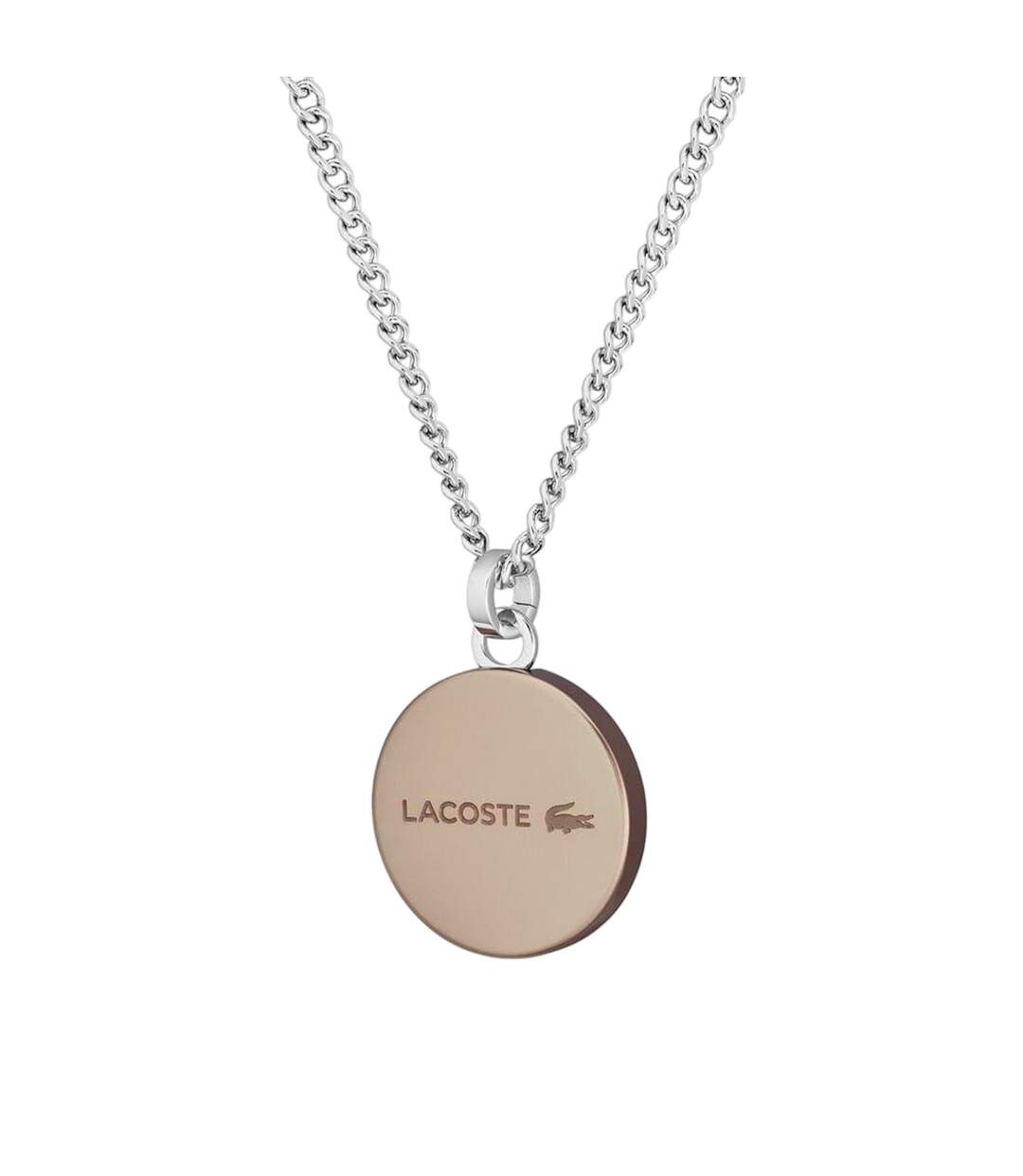 Mens Vigor Stainless Steel Necklace & Pendant One Size Silver Lacoste-3