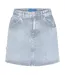 Womens/ladies Gami Denim Regular Mini Skirt Bright Blue Stripe Hugo-1