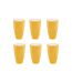 Lot de 6 Verres en Plastique Réutilisable Square 50cl Moutarde-1