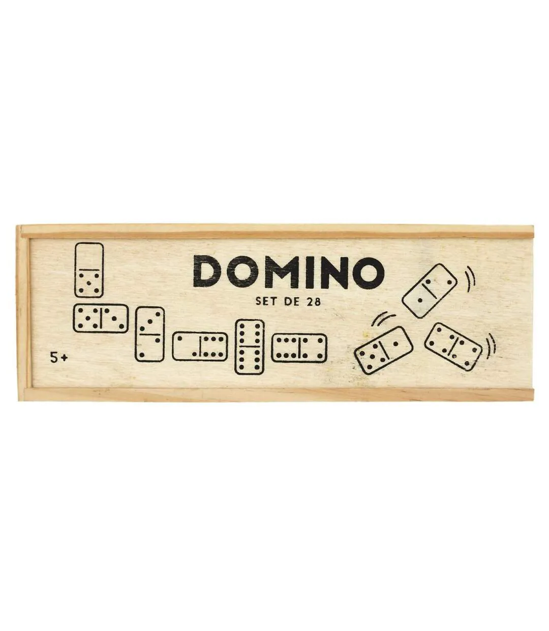 Jeu de Société Domino 5cm Ivoire & Noir-3