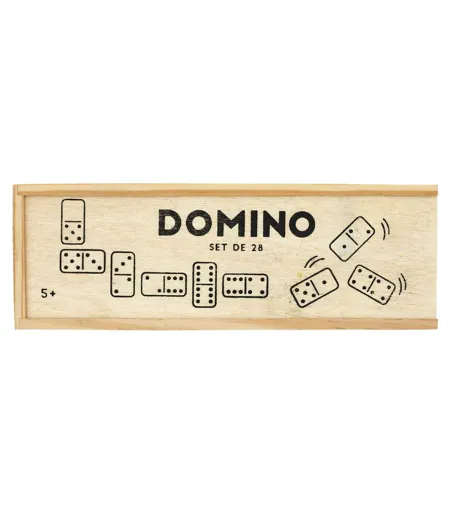 Jeu de Société Domino 5cm Ivoire & Noir