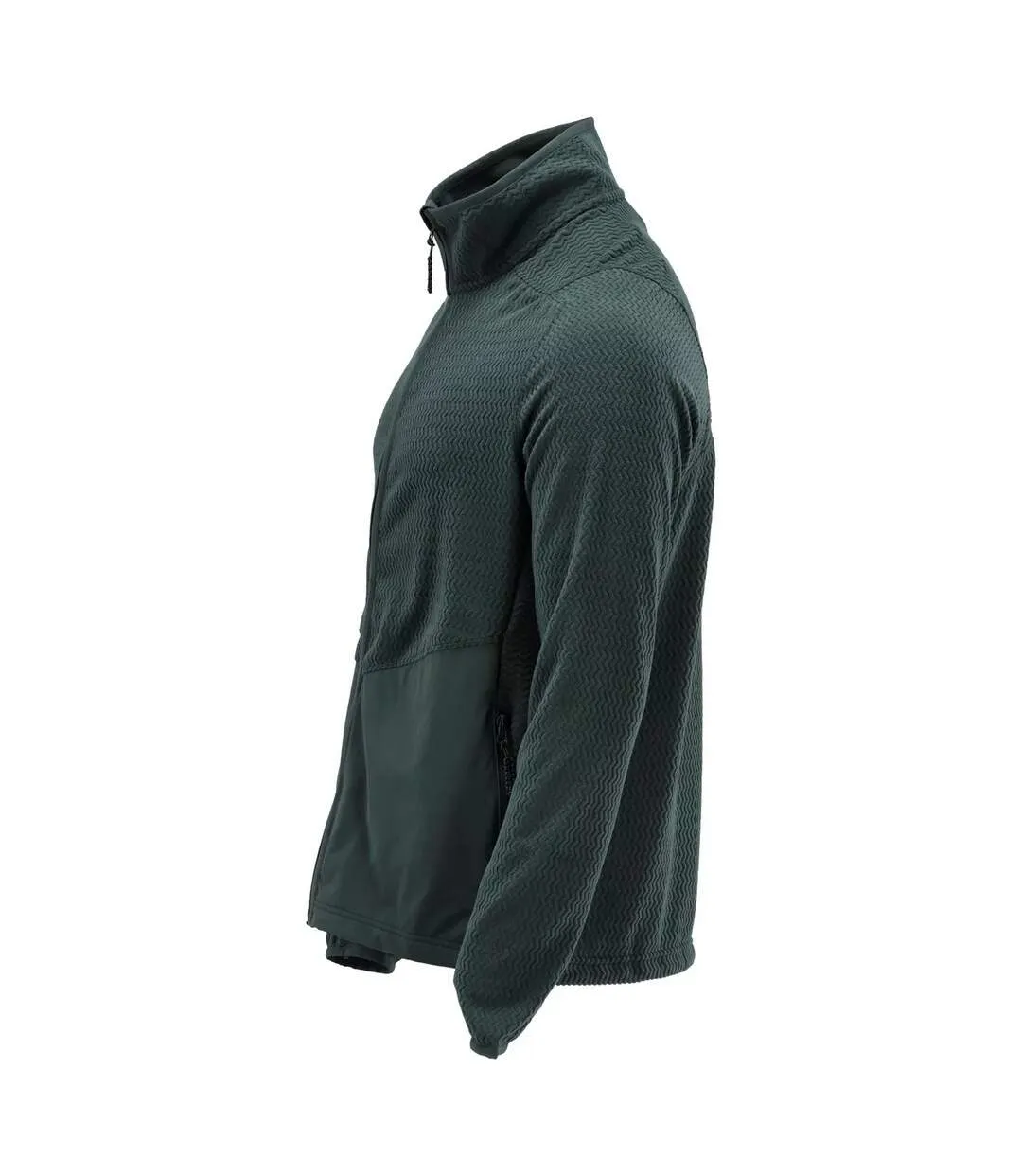 Mens Customised Patterned Fleece Jacket Forest Green Mascot-3