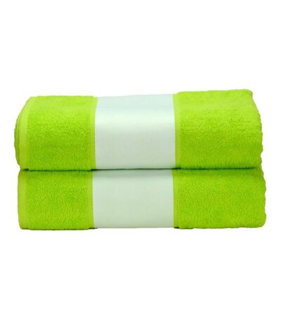 A&R Towels Subli-Me Bath Towel (Lime Green) (One Size) - UTRW6041