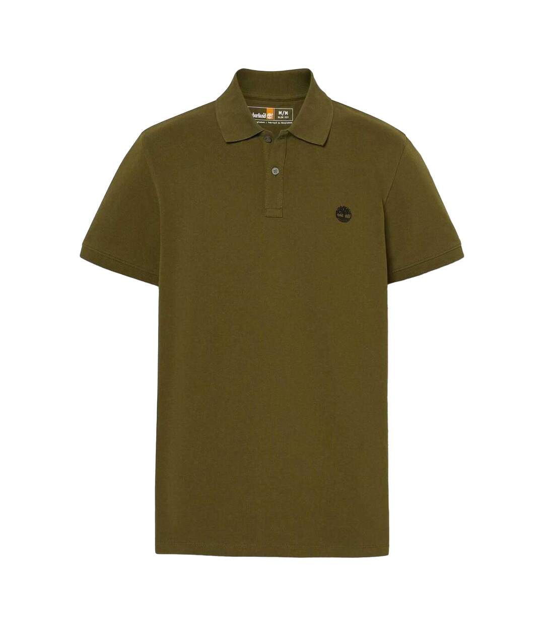 Mens Oyster River Logo Short-sleeved Polo Shirt Olive Timberland-1