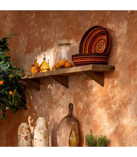 Lot de Coupelles Déco Tierra 41cm Marron