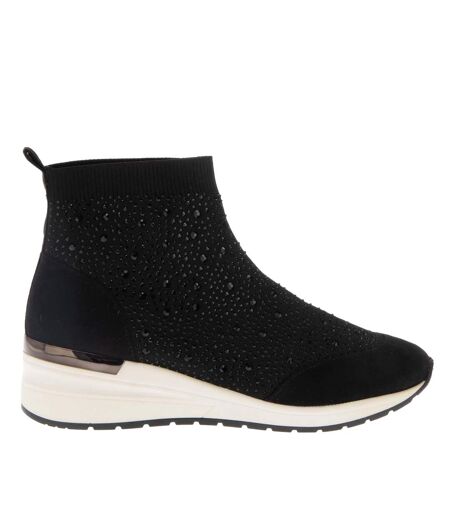 Baskets Chaussettes Femme Noir Dune London