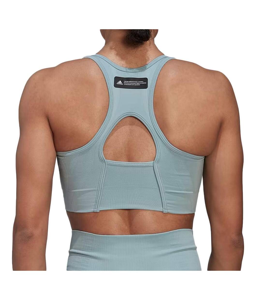 Brassière Bleu Femme Adidas Support - S-2