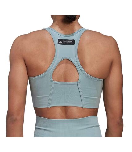 Brassière Bleu Femme Adidas Support - M