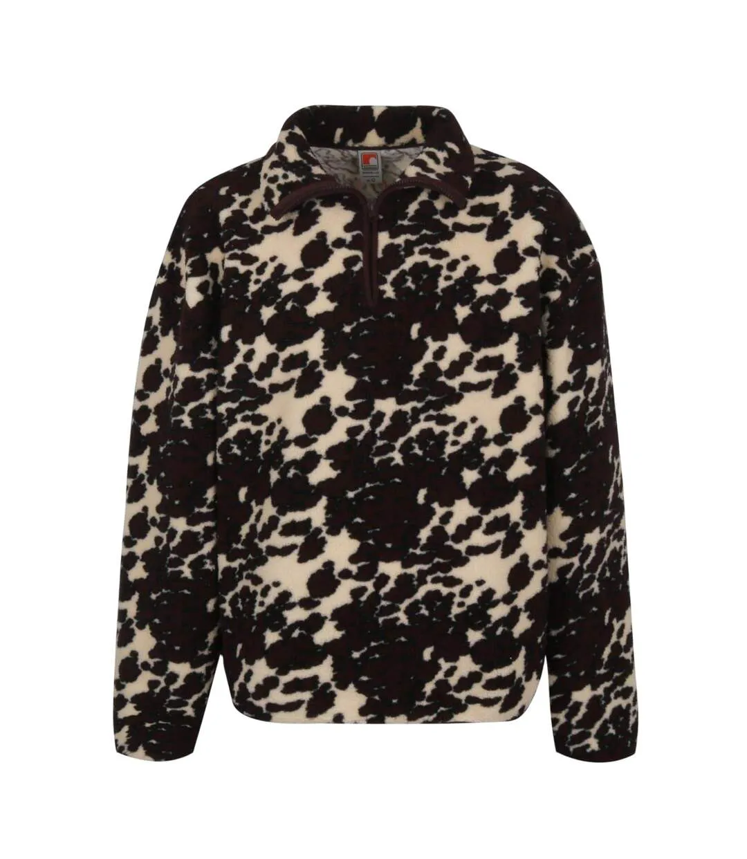 Haut Polaire Motif/style Imprimé Léopard Adulte Crème Noir SoulCal-1