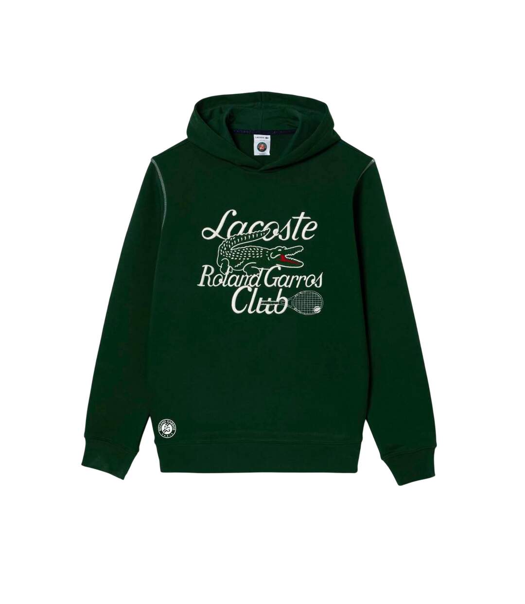 Sweat À Capuche Roland Garros Edition Adulte Vert Lacoste-1