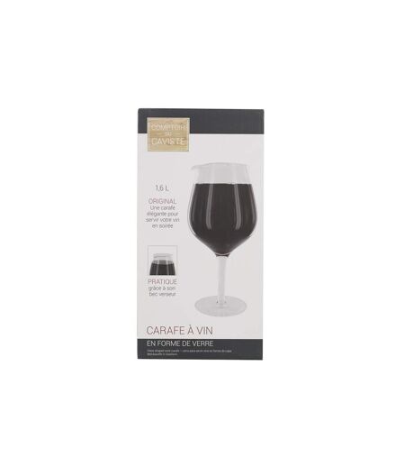Carafe à Vin Forme Verre 1,6L Transparent