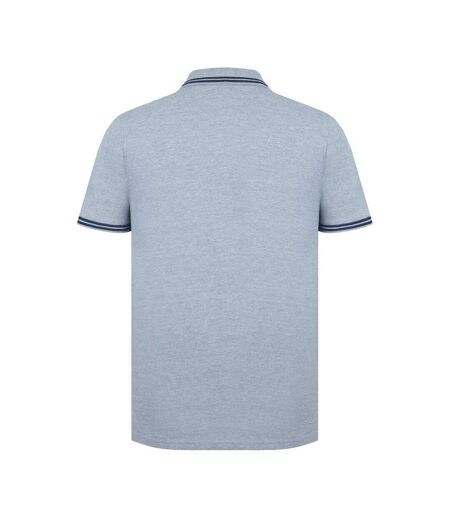 Polo Motif/style Logo Lazer Homme Gris Chiné Firetrap