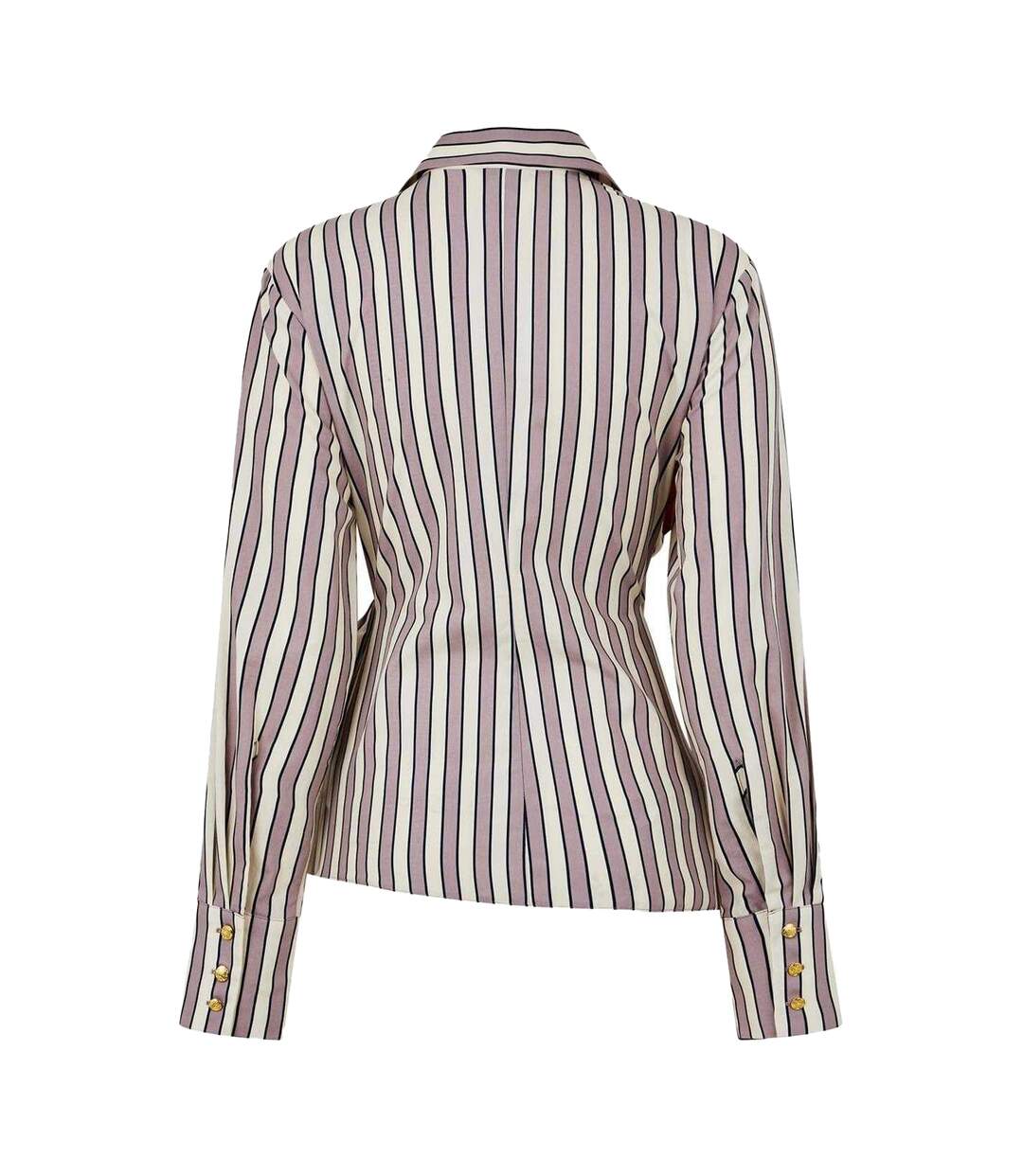 Chemise Motif/style Rayé Femme Marron Biba-3