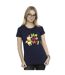 Disney T-shirt en coton Winnie The Pooh Ho Ho Ho Ho pour femmes/femmes (Bleu marine) - UTBI44901-2