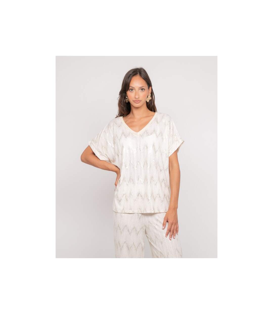 Top col v motifs FERIDE - Dona X Lisa-1